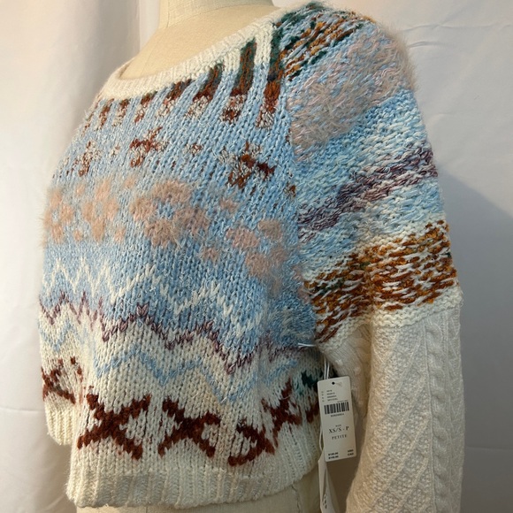 NWT Daily Practice by Anthropologie Plush Cropped Sweater size XSP - Picture 10 of 14